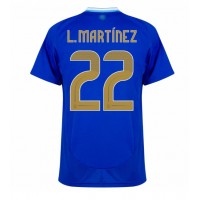 Argentina Lautaro Martinez #22 Udebanetrøje Copa America 2024 Kortærmet